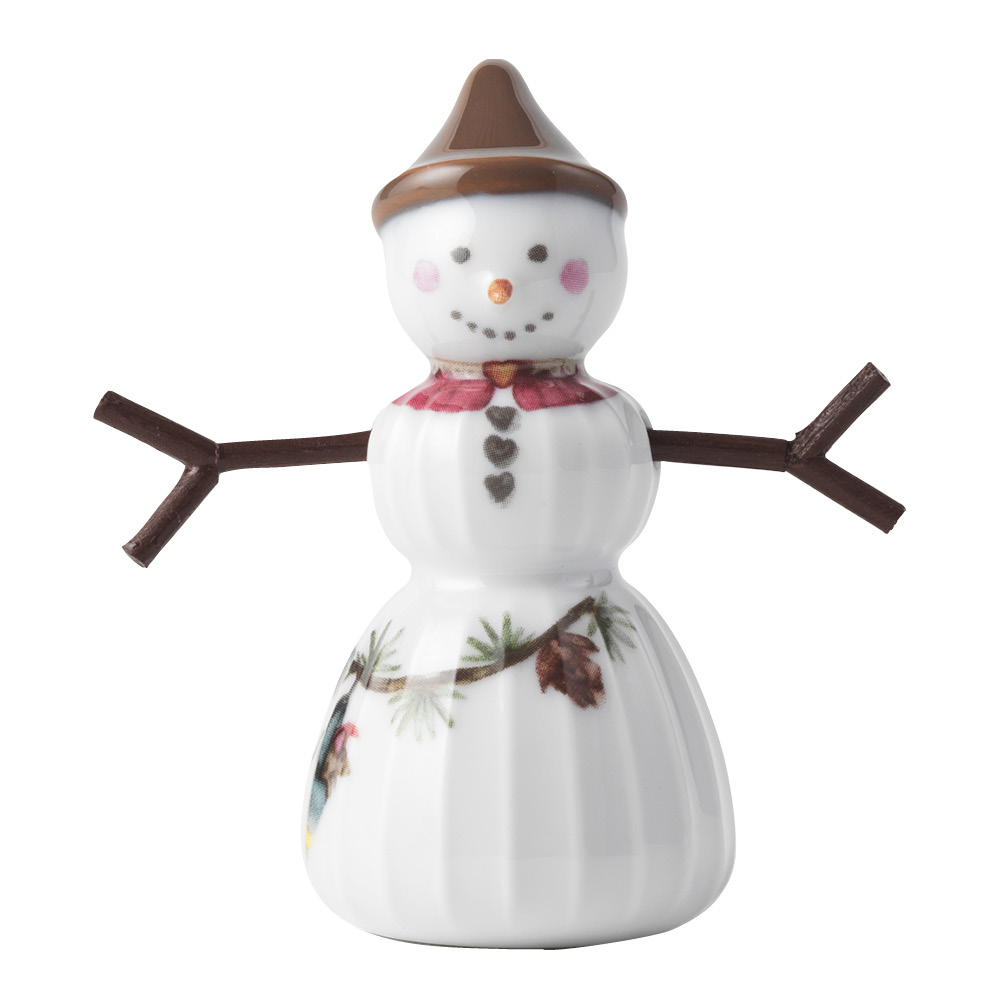 Kähler Hammershøi Christmas snøjente 8 cm hvit m/ dekor