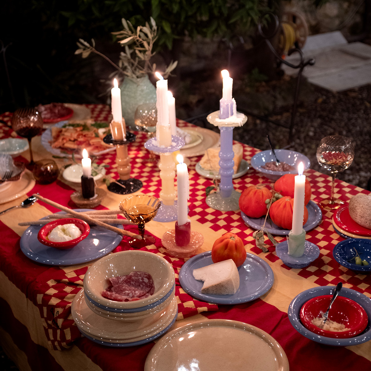 ByOn Lara XS Kynttilänjalka 9 cm Bordeaux/Vaaleanpunainen