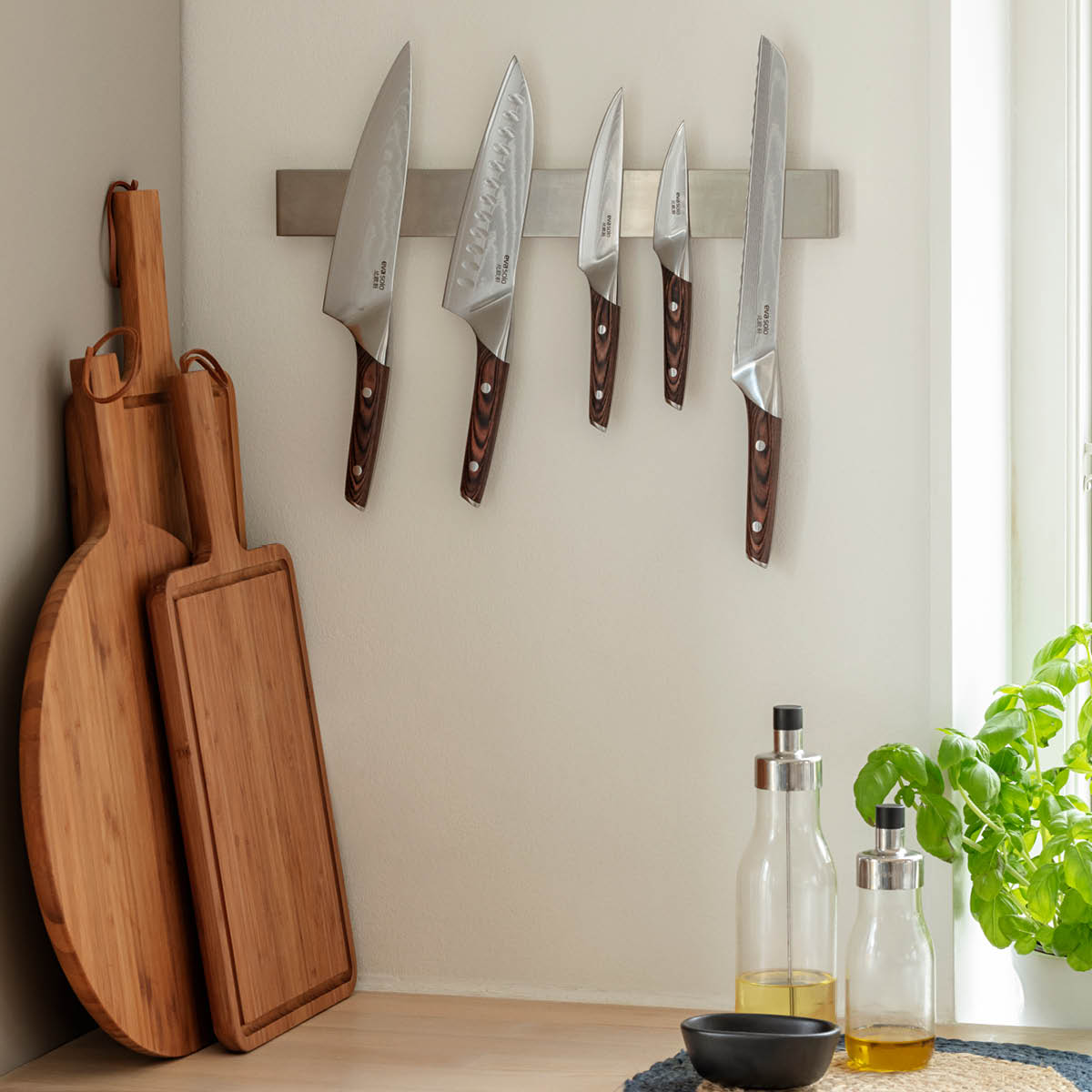 Eva Solo Nordic Kitchen Santoku kniv 18 cm pakkawood