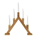 Bjurfors 5-armad adventsljusstake 47,5 cm betsad brun