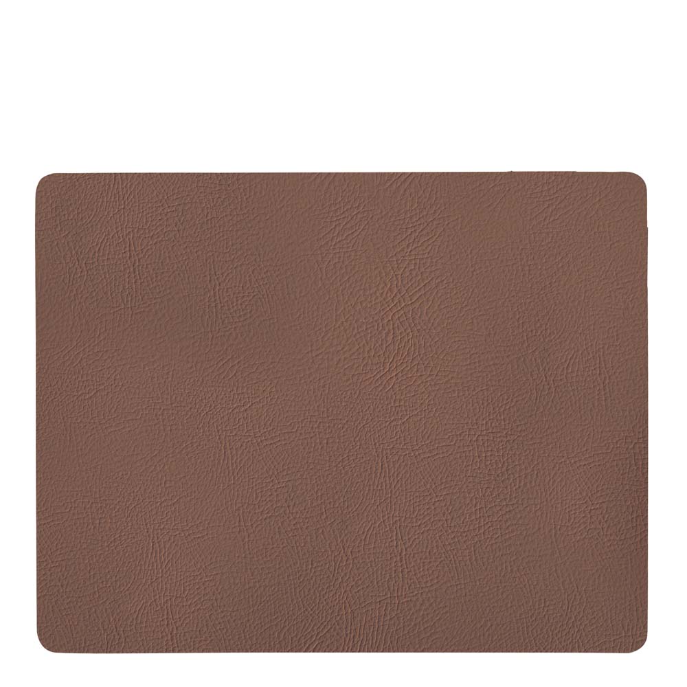 Aida - Quadro Pöytätabletti Kierrätettyä nahkaa 43x35 cm Ruskea