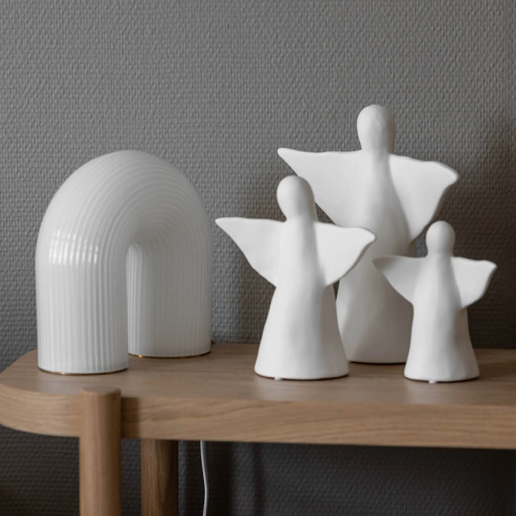 Sögne Home Ängel liten 15 cm vit