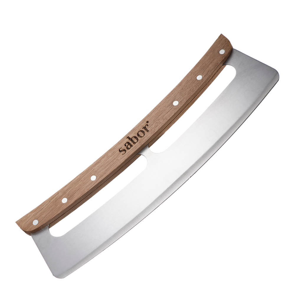 Sabor Napo pizzaskärare 33x10 cm stål/ek