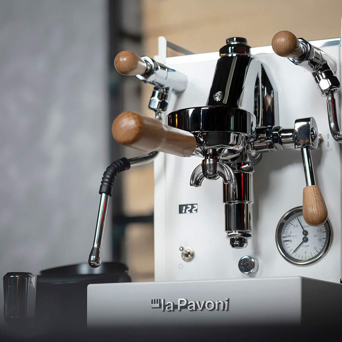 La Pavoni Mini Cellini X semiproffesionell kaffemaskin vit