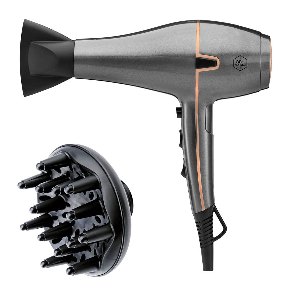 OBH Nordica - Artist Keratin Care Hiustenkuivaaja 2300 W Harmaa