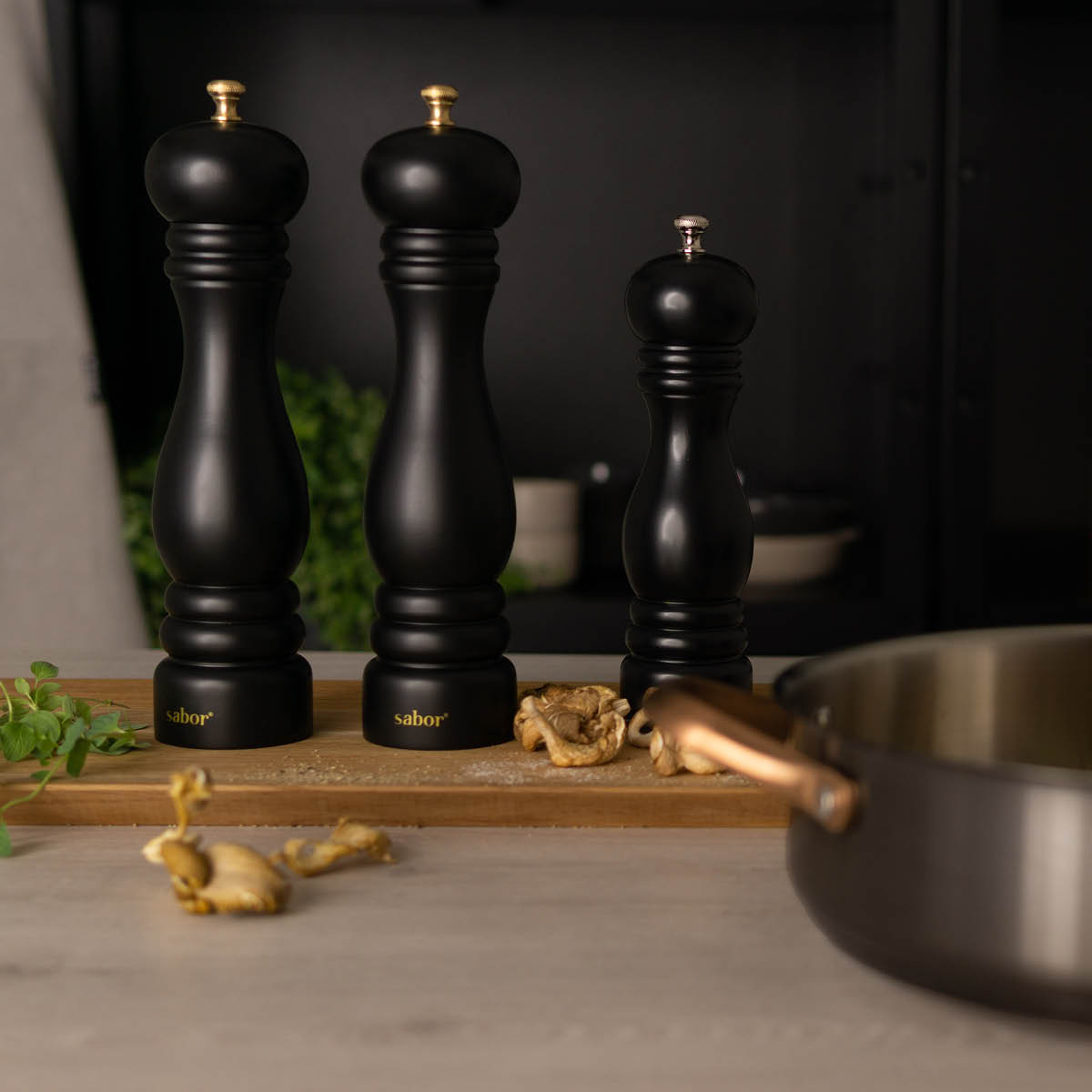 Sabor Pepperkvern 25 cm svart/messing