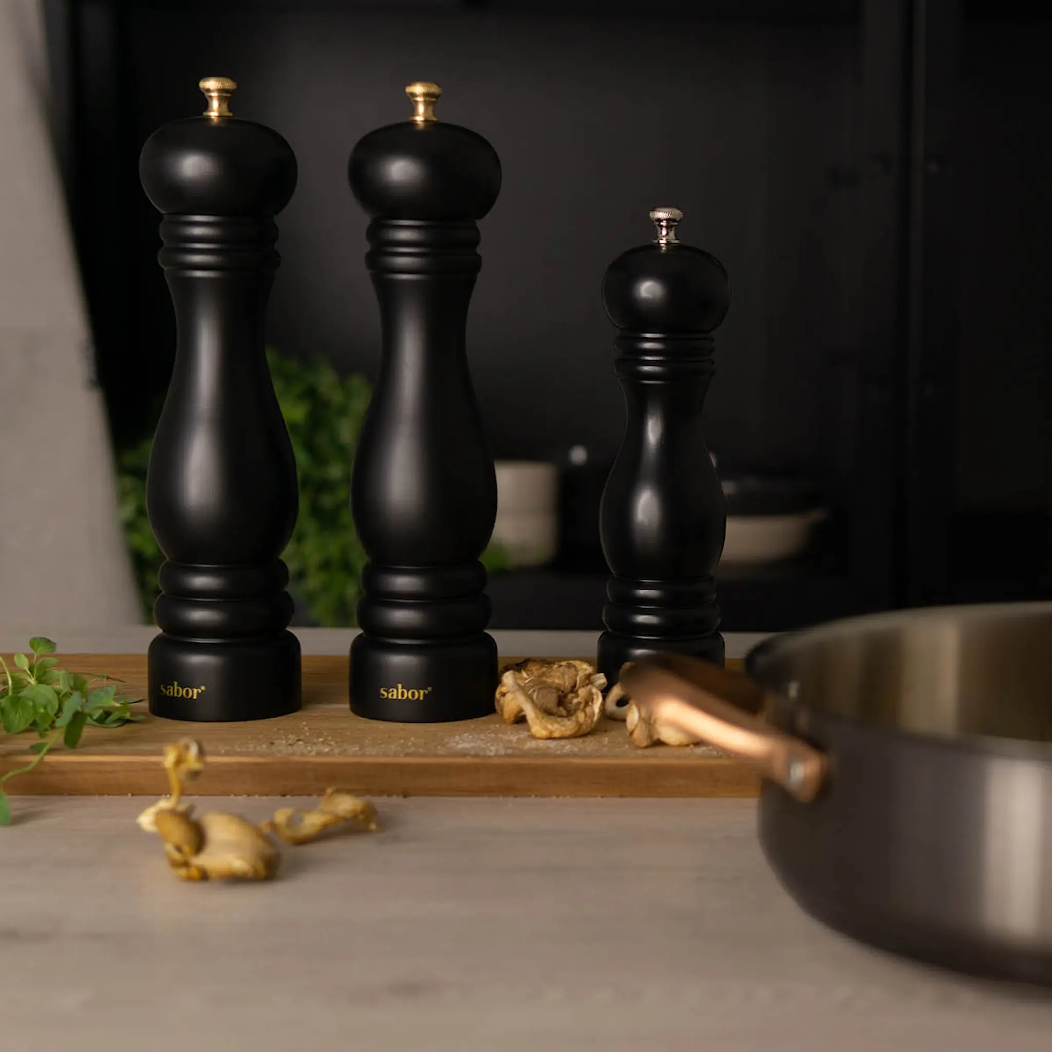 Sabor Pippurimylly 25 cm Musta/Messinki