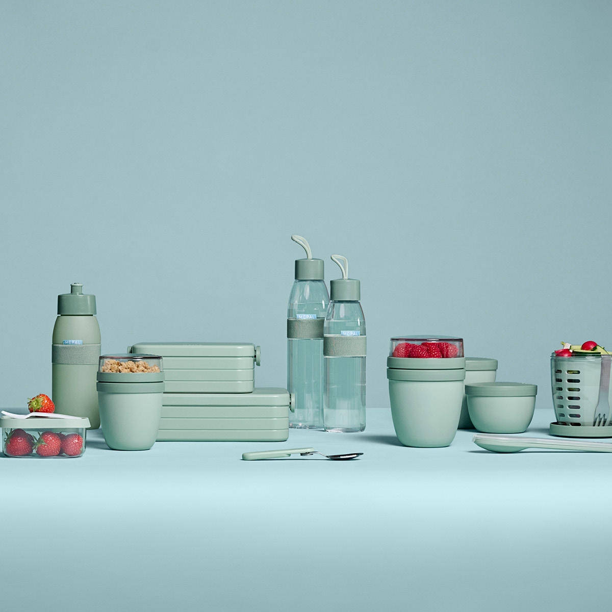 Mepal Ellipse Mini Eväsrasia 300+120 ml Nordic Sage