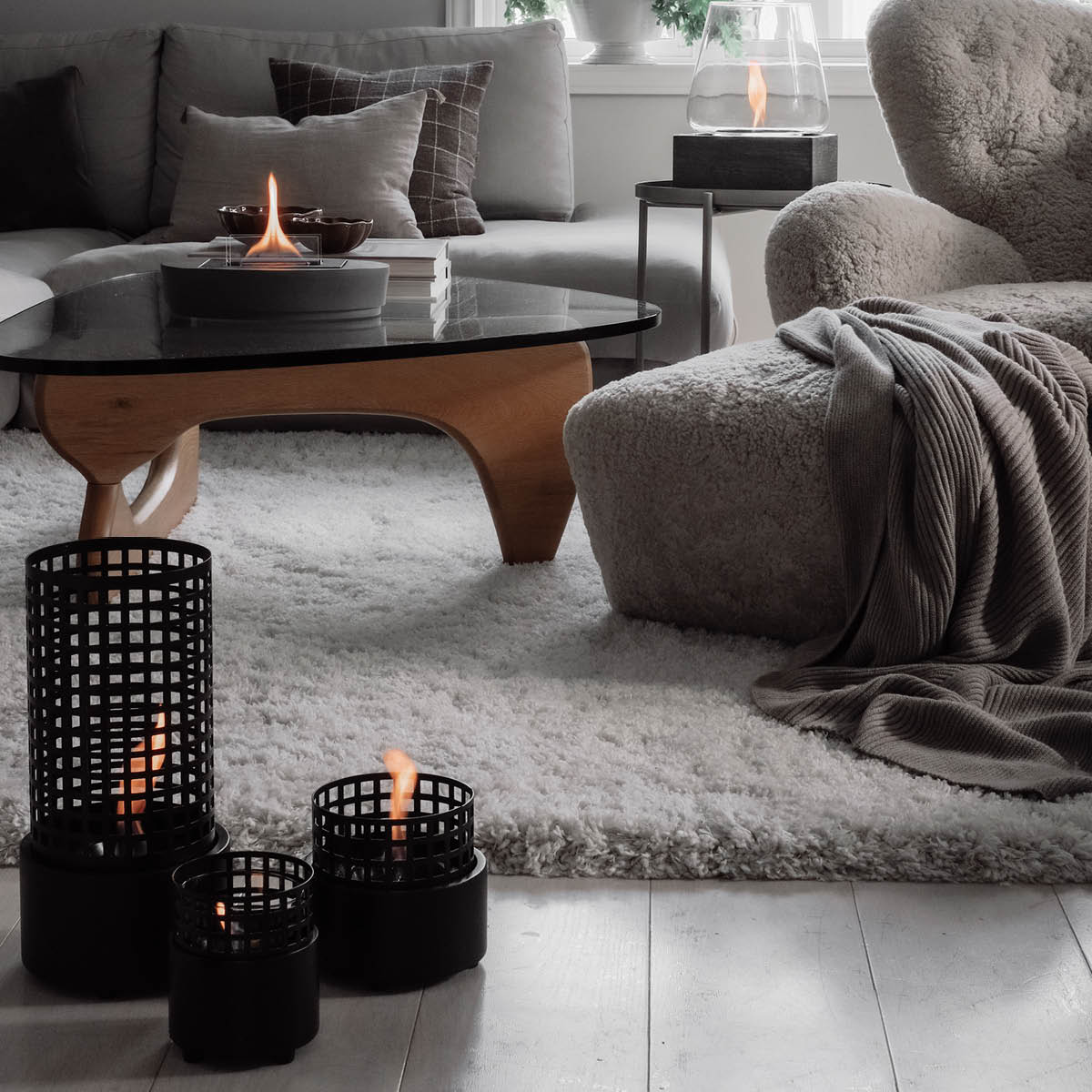 Tenderflame Camps Bay lykta 18x36 cm svart