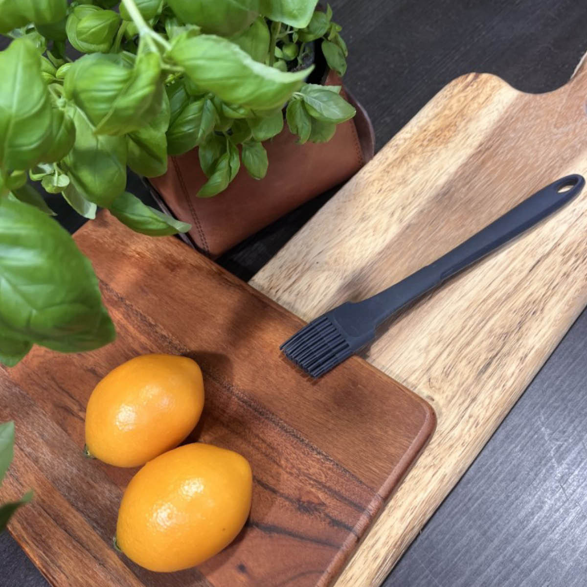 Kochblume Matpensel 24 cm/4,5 cm antrasittgrå