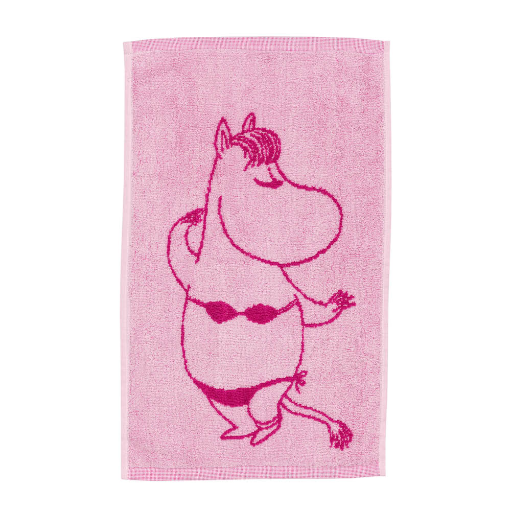 Moomin Arabia - Muumi Käsipyyhe Niiskuneiti 30x50 cm Vaaleanpunainen