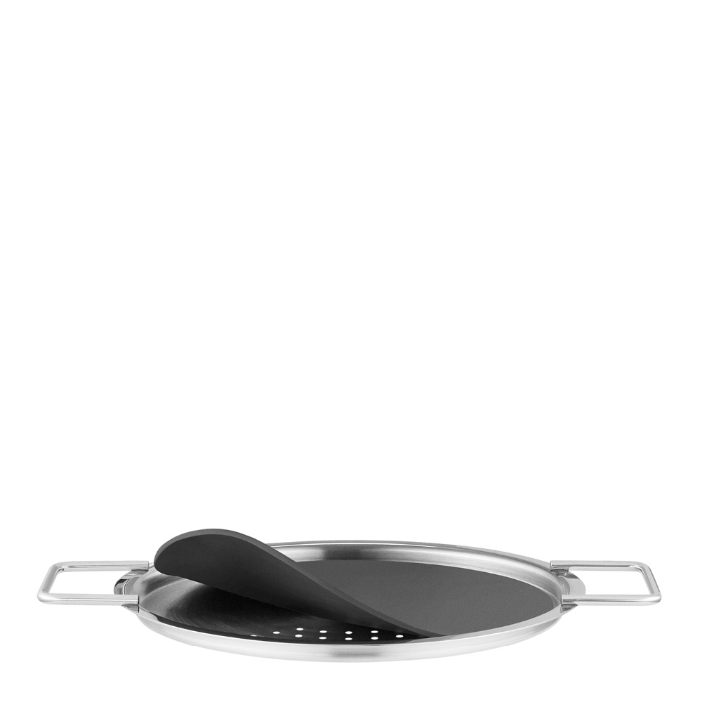 Eva Trio - Lävikkökansi silikonisuojalla 20 cm Musta/Teräs