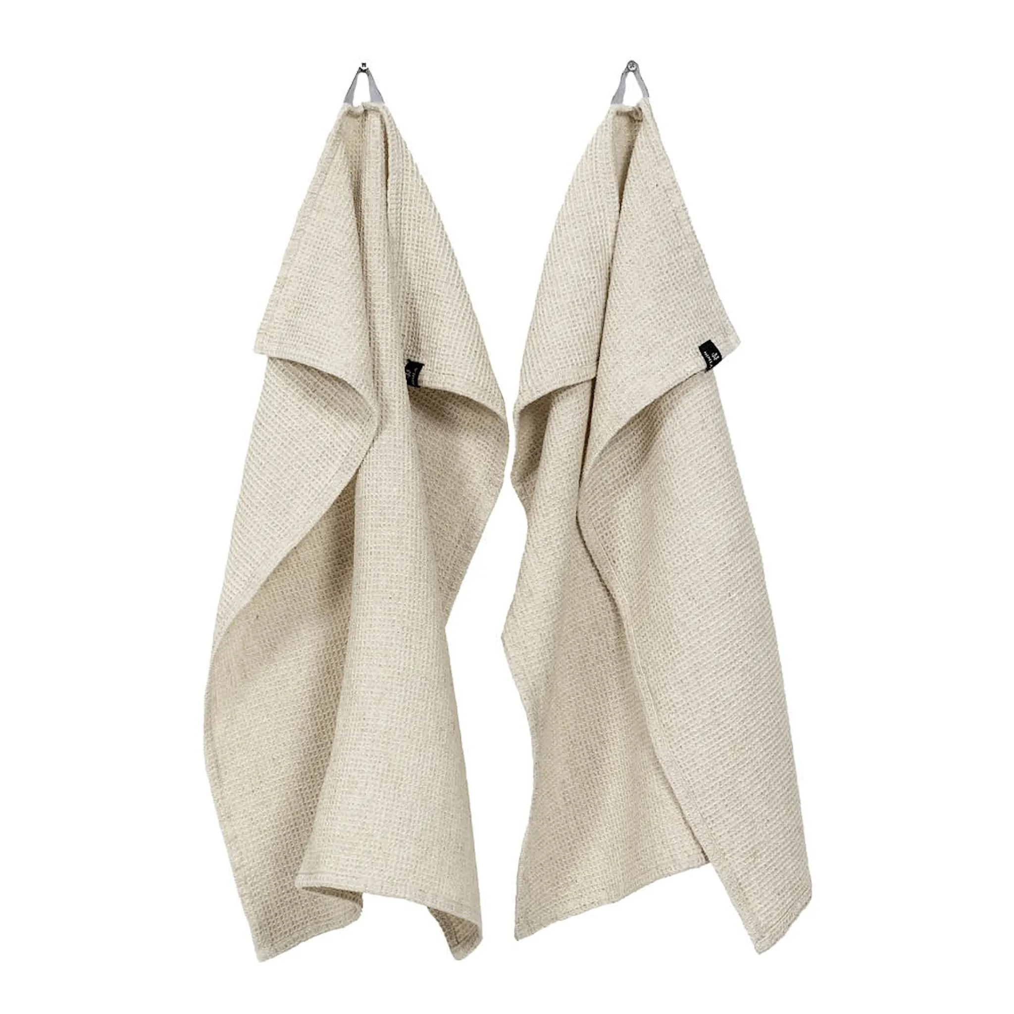 Himla Hetty kökshandduk bomull/linne 50x70 cm 2-pack oatmeal
