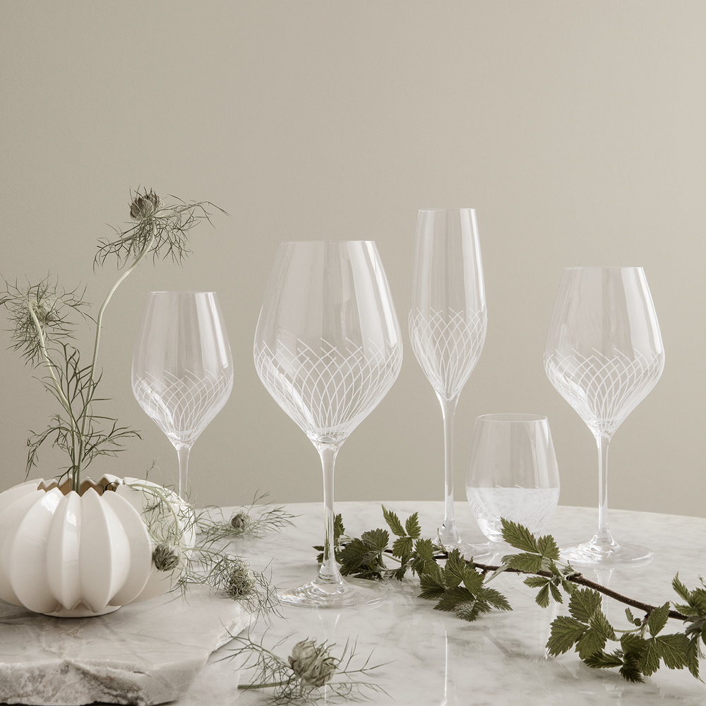 Holmegaard Lines vannglass 25 cl 2 stk