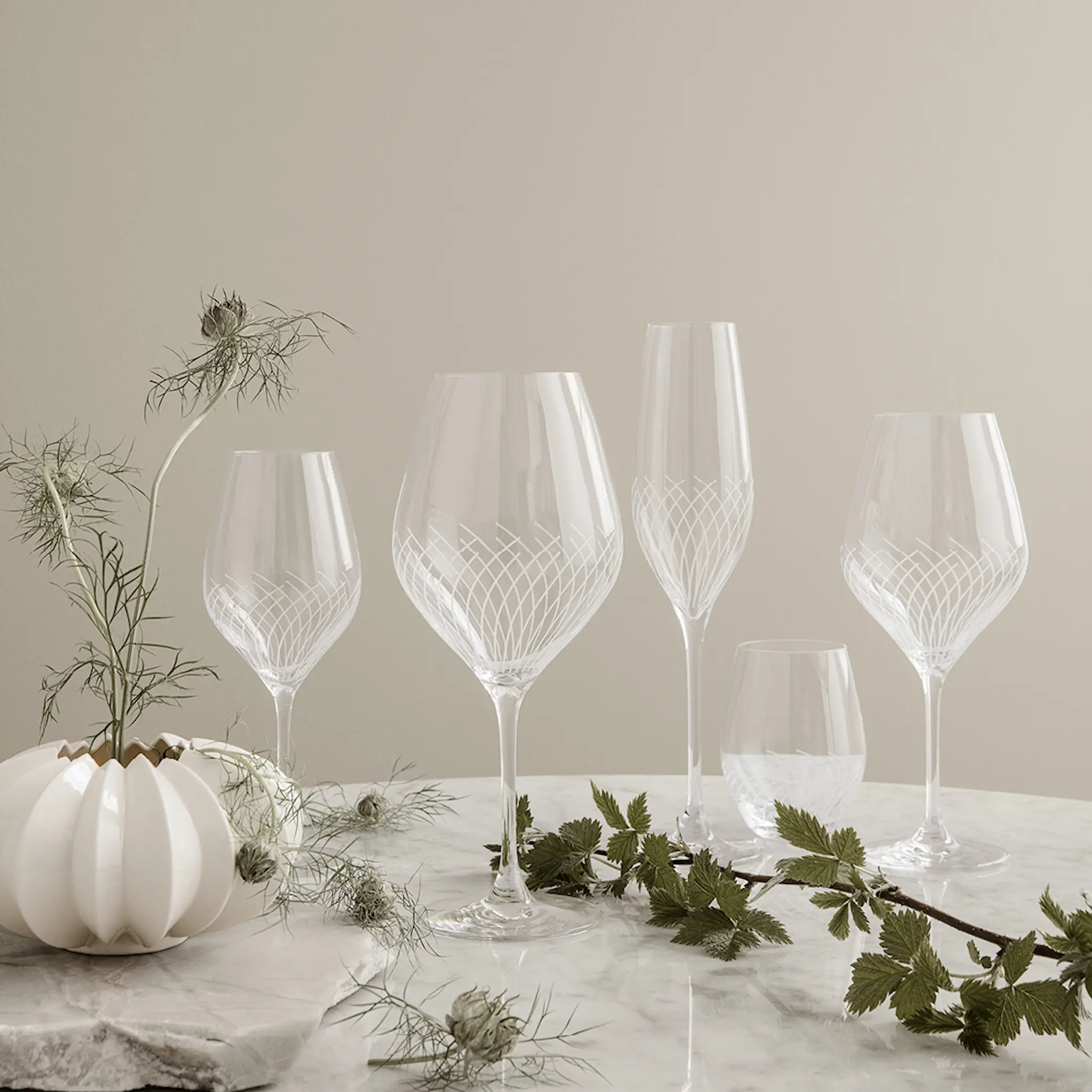 Holmegaard Lines vannglass 25 cl 2 stk hover