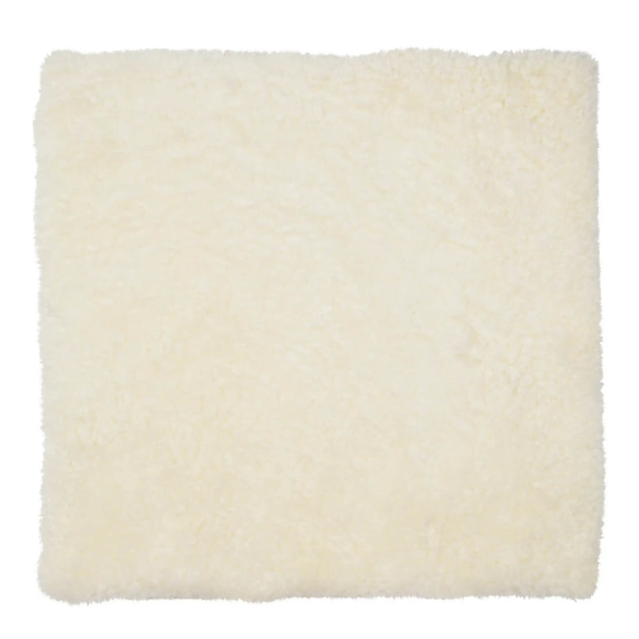Natures Collection Sittdyna New Zealand fårskinn kort ull 40x40 cm white