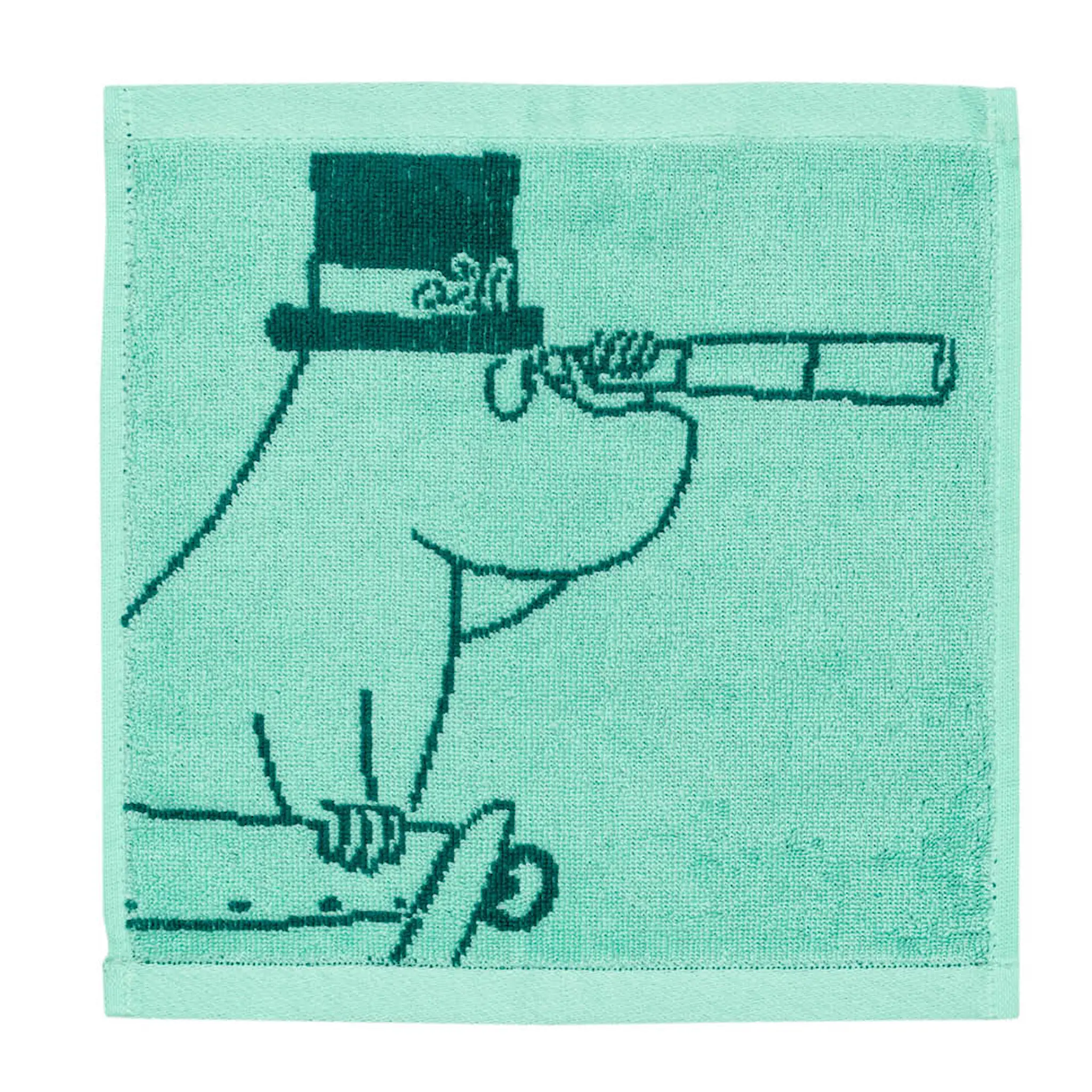 Moomin Arabia Mummi håndkle 25x25 cm Mummipappa blågrønn