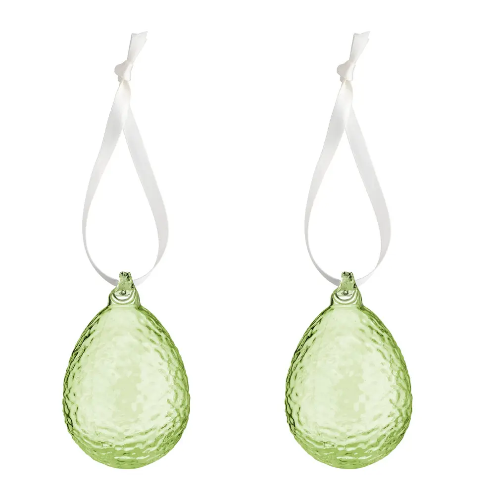 Gry hengende påskeegg 2 stk lime