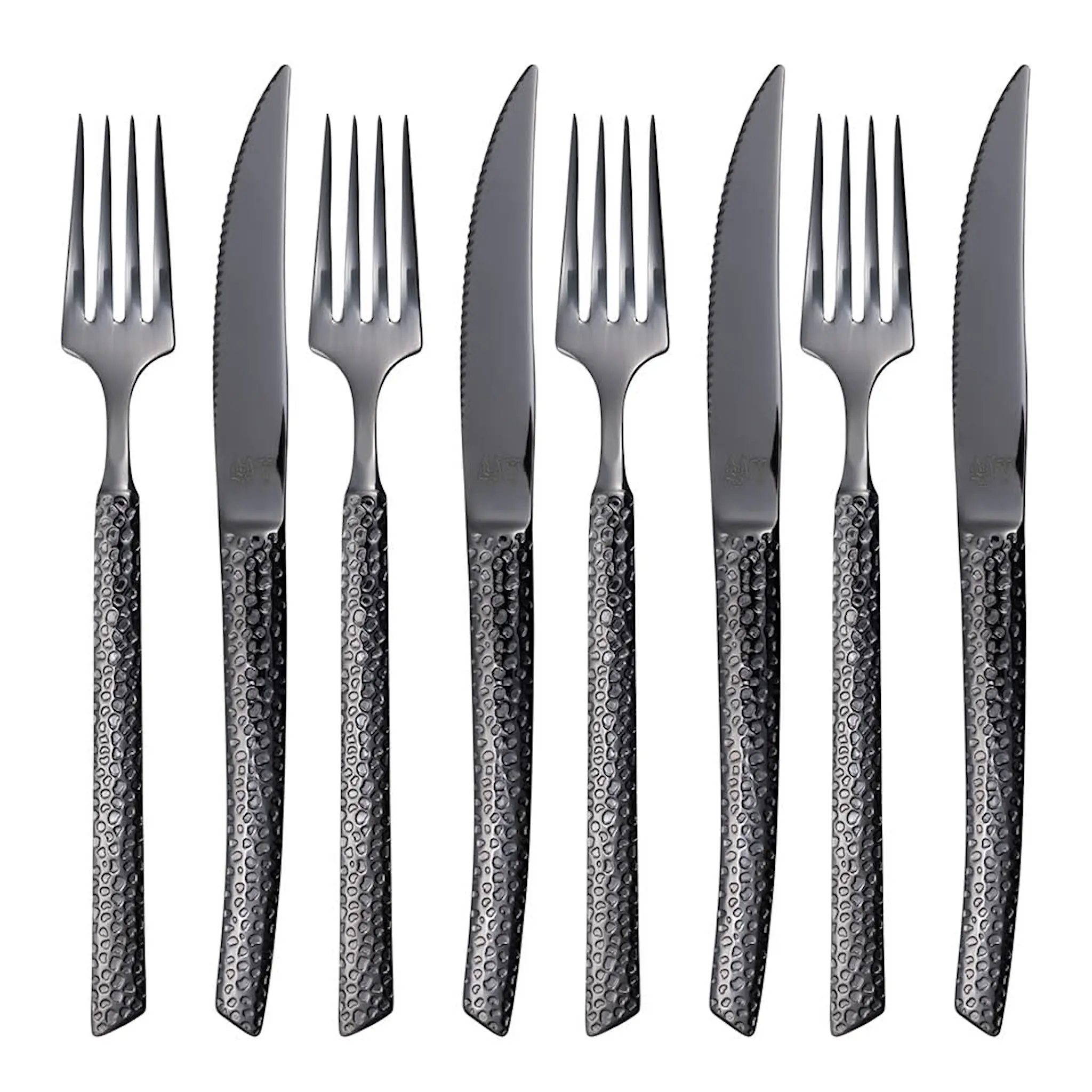 Vargen & Thor Lava bestickset 8 delar antracit