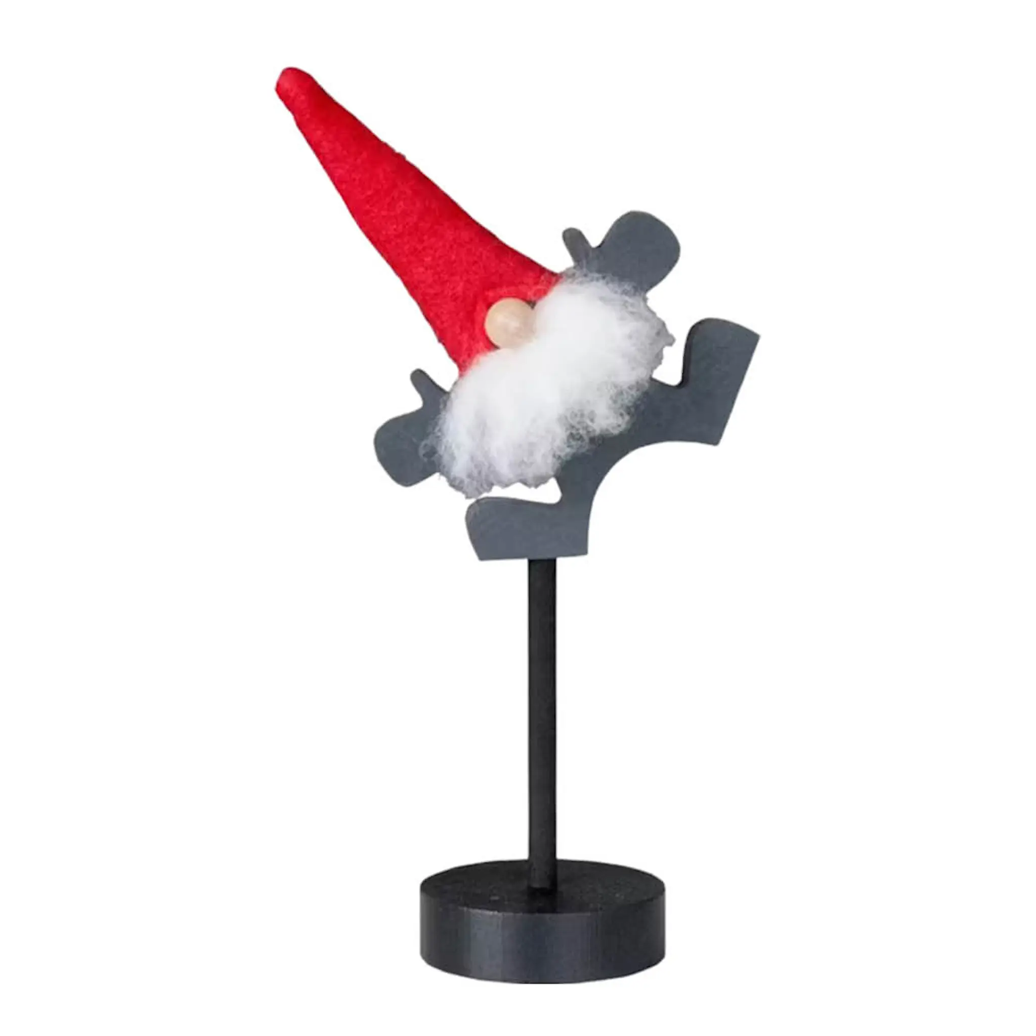 Rotor Design Tomte på pinne 26 cm svart/röd/grå