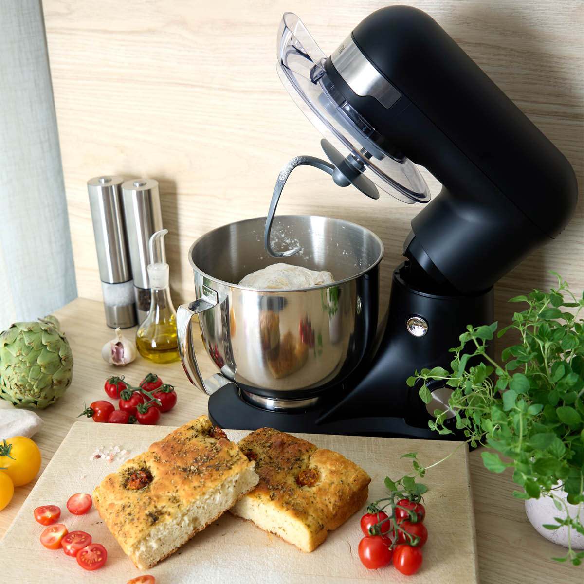 CHAMPION Köksmaskin KA300 5 L 1000W svart