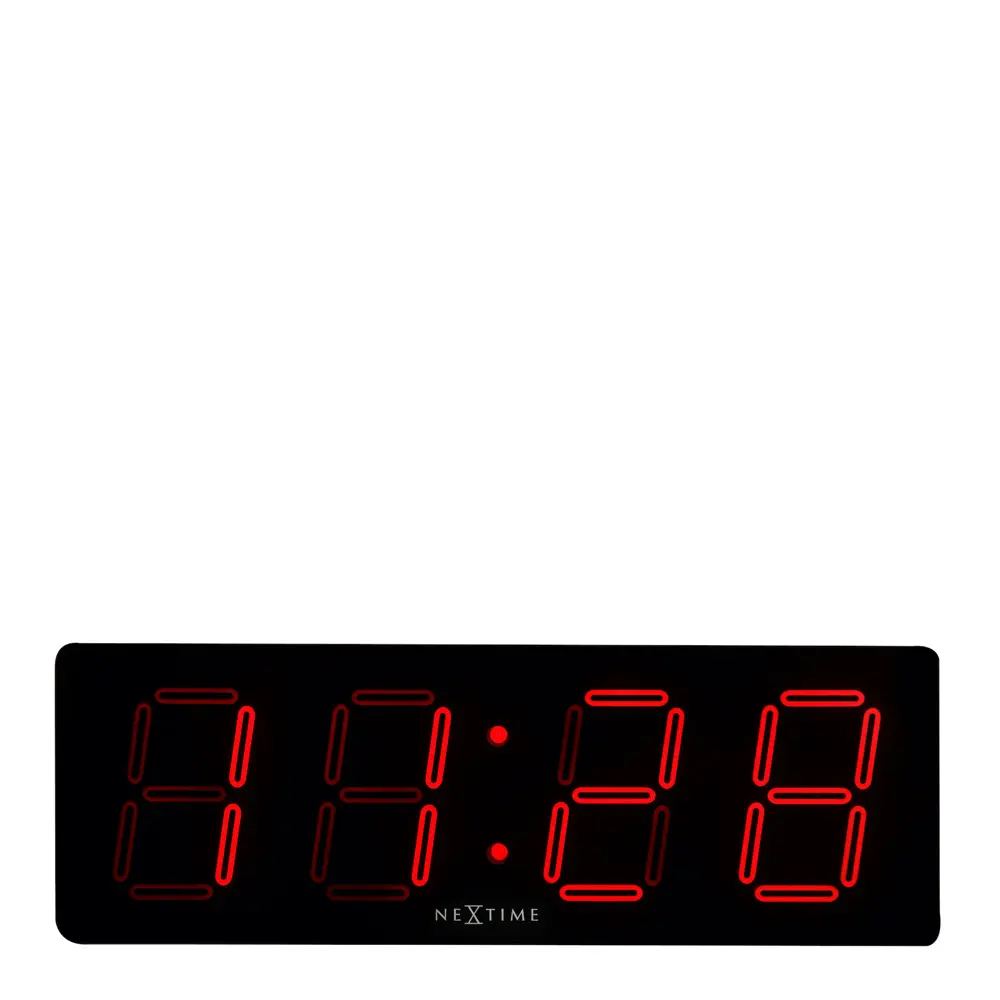 Big D LED Kello 51 cm Musta