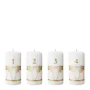 2026 adventsljus 12,5 cm 4-pack guldtryck