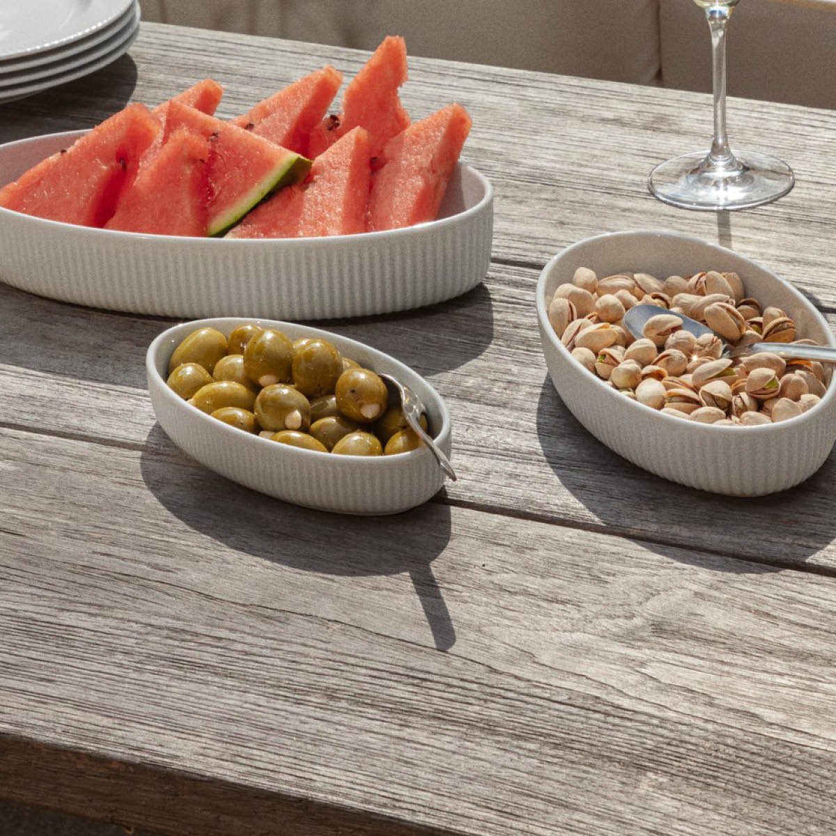 Eva Trio Legio Nova Kulho ovaali 18 cm Valkoinen