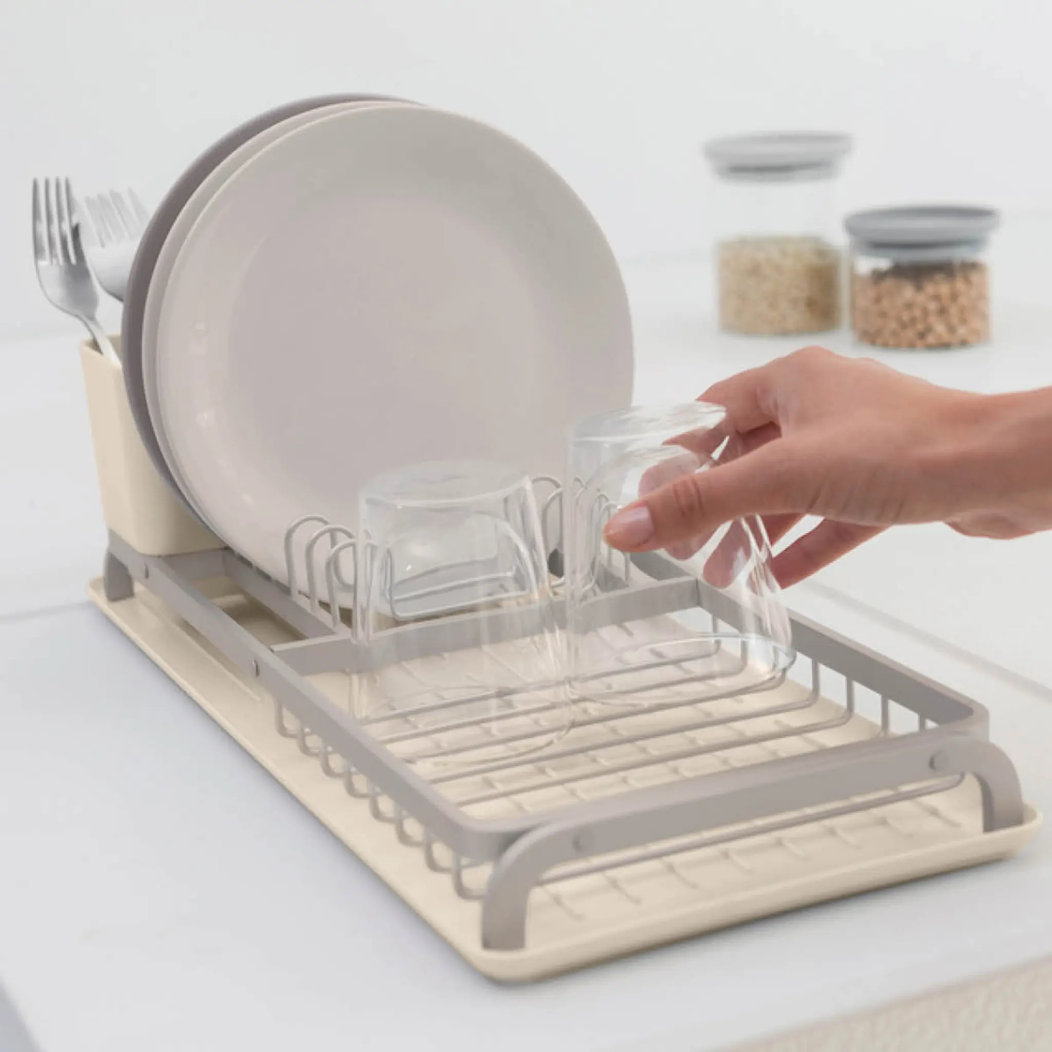 Brabantia SinkSide kompakt diskställ 46x20 cm soft beige