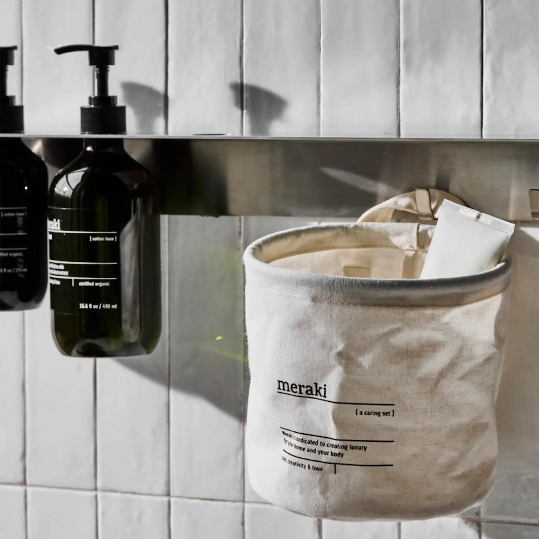 Meraki Förvaringskorg 15x15 cm vit