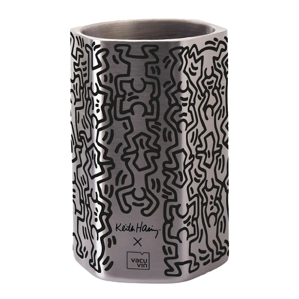 Vacu Vin Double-Wall Cooler vinkylare Keith Haring stål
