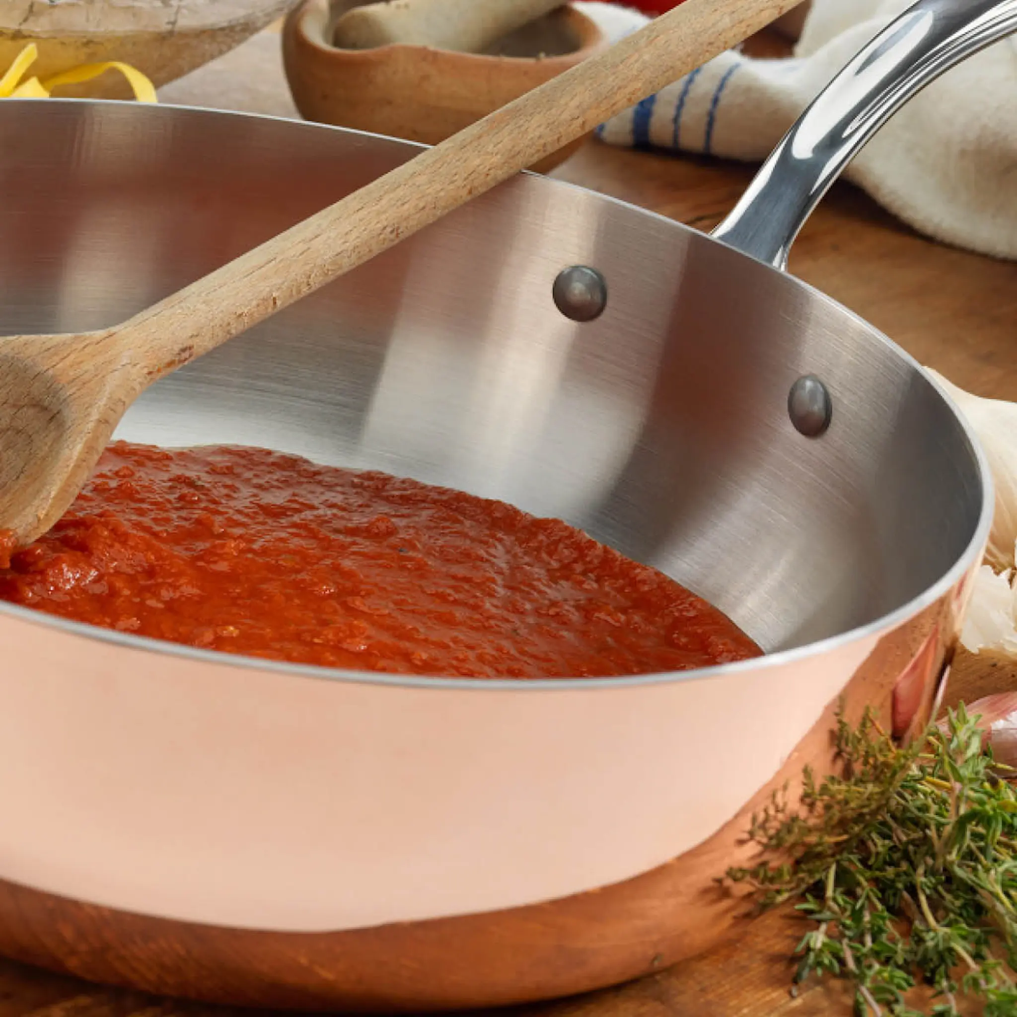 Samuel Groves Copper Induction sautépanne 24 cm