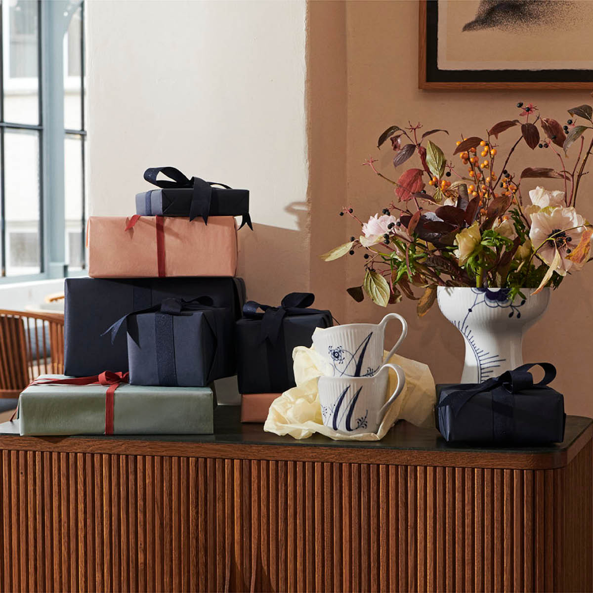 Royal Copenhagen Blue Fluted Pl Alphabet Mugg 33 cl M