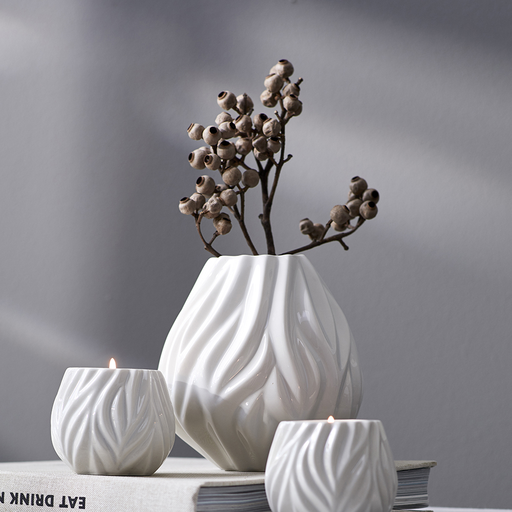 Morsö Flame Maljakko 15 cm Valkoinen