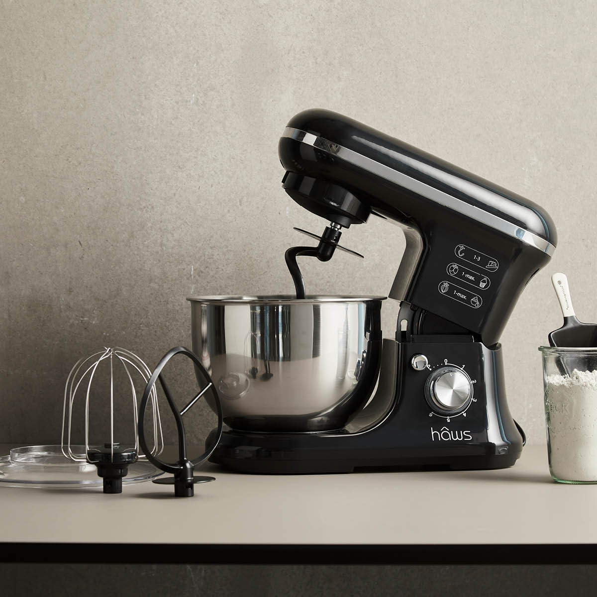 Haws Venø kjøkkenmaskin 1200W svart