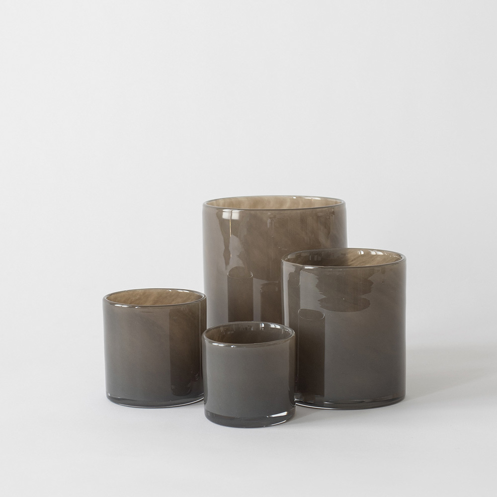 Tell Me More Lyric lyslykt 8x8 cm taupe