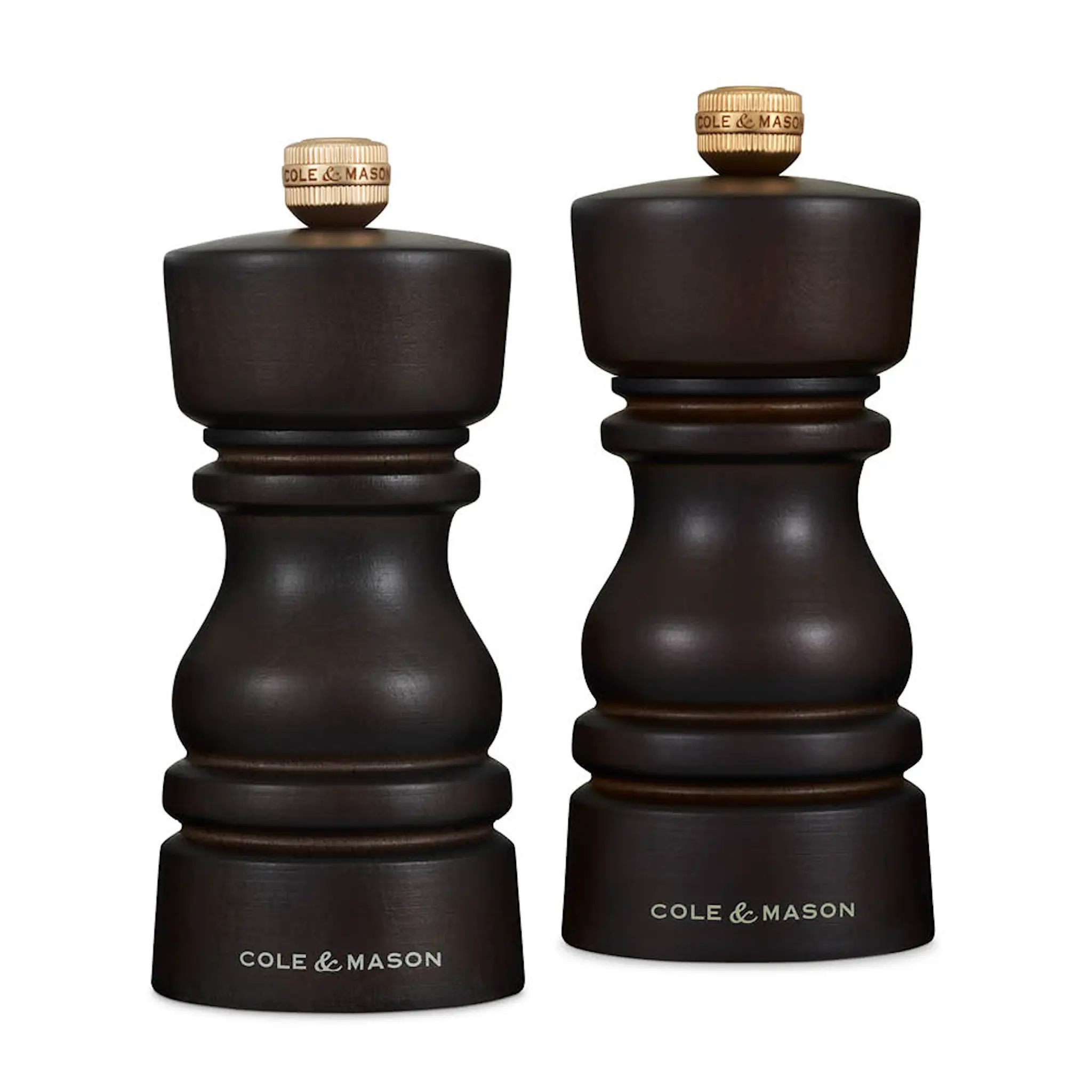 Cole & Mason London Salt- och Pepparkvarnset 13 cm Brun