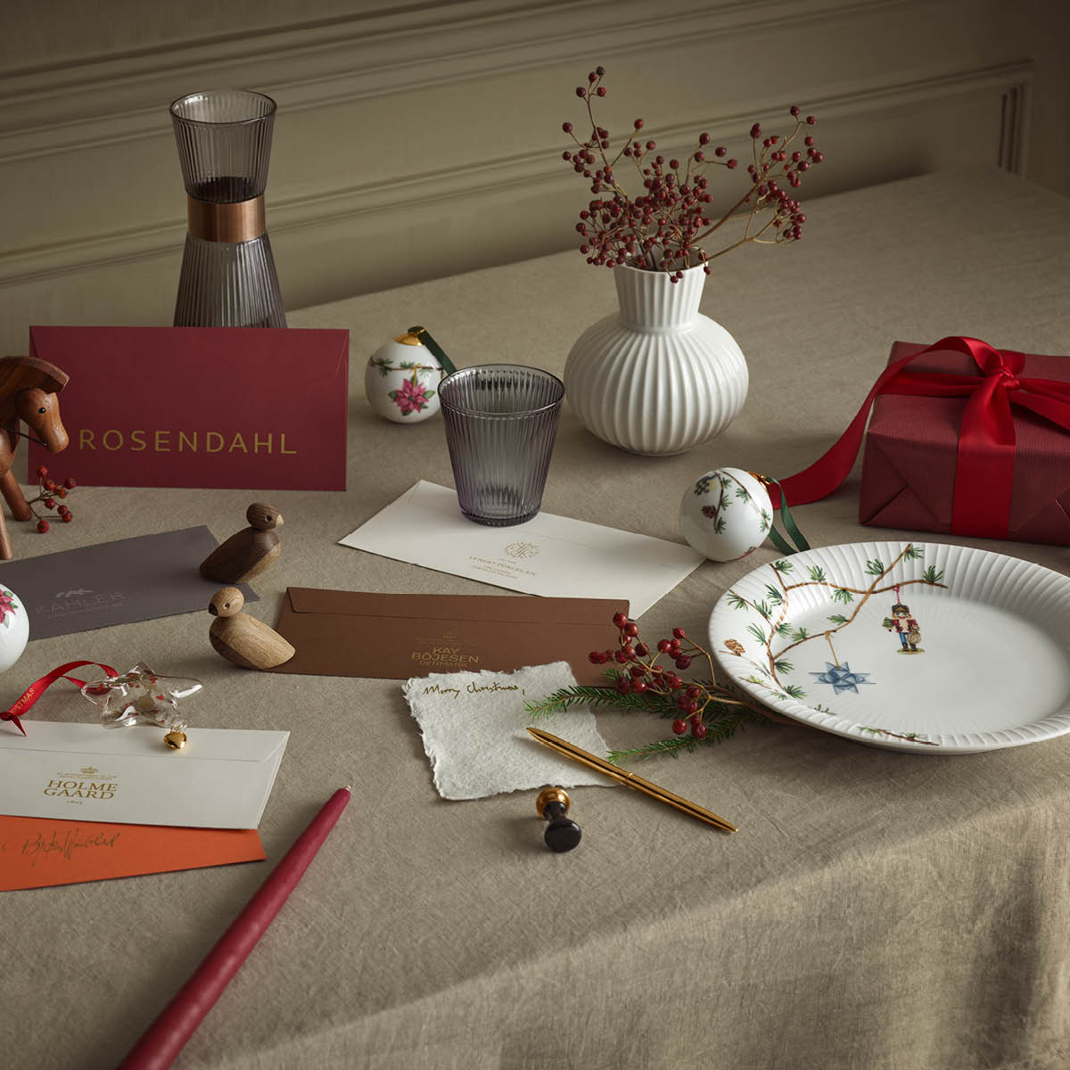 Kähler Hammershøi Christmas tallerken 27 cm 2 stk