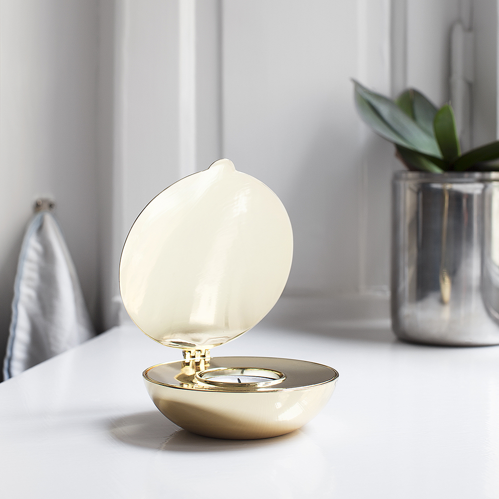 Design House Stockholm Shell Lyhty 10x3 cm Messinki