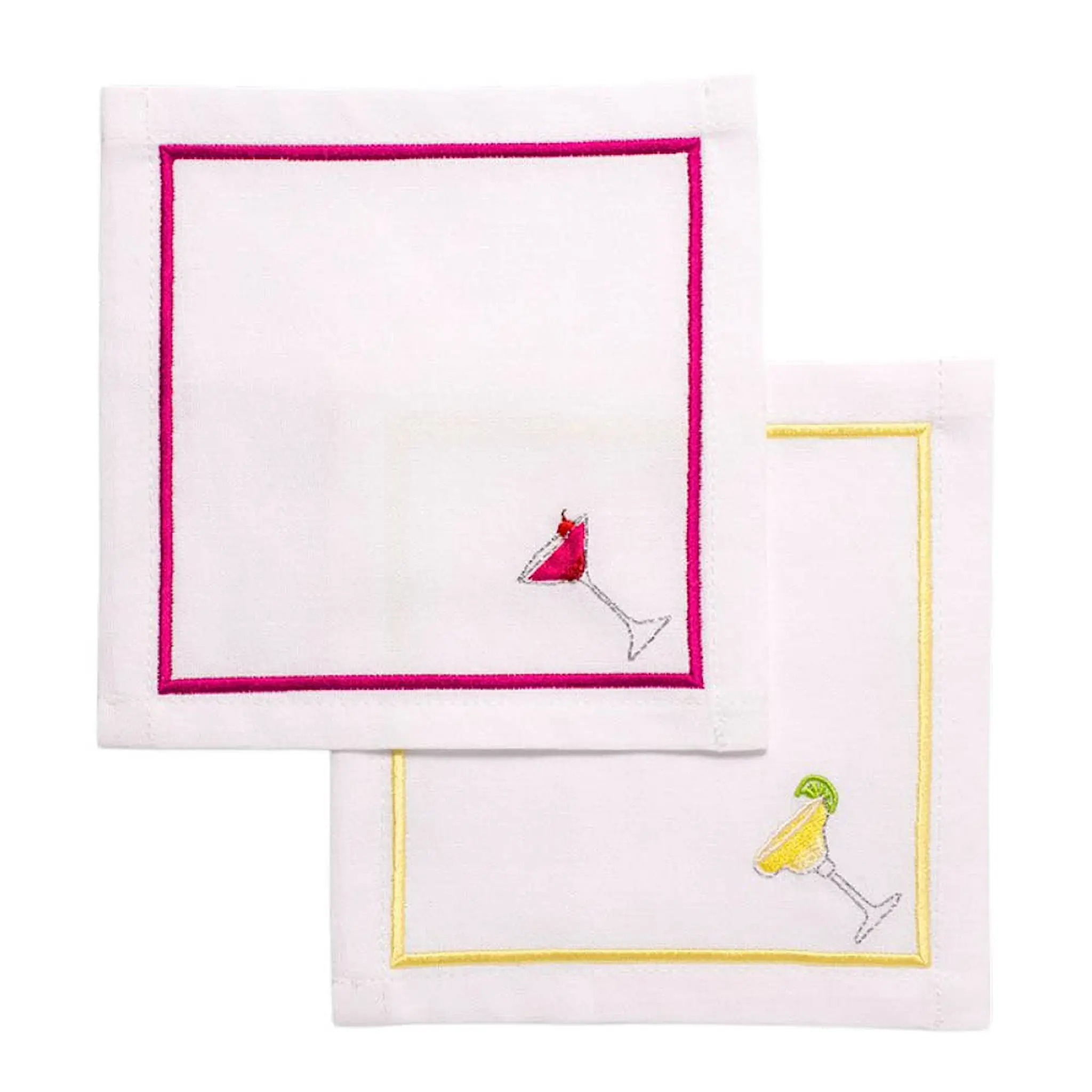 Vondels Servetter Margarita 2-pack vit