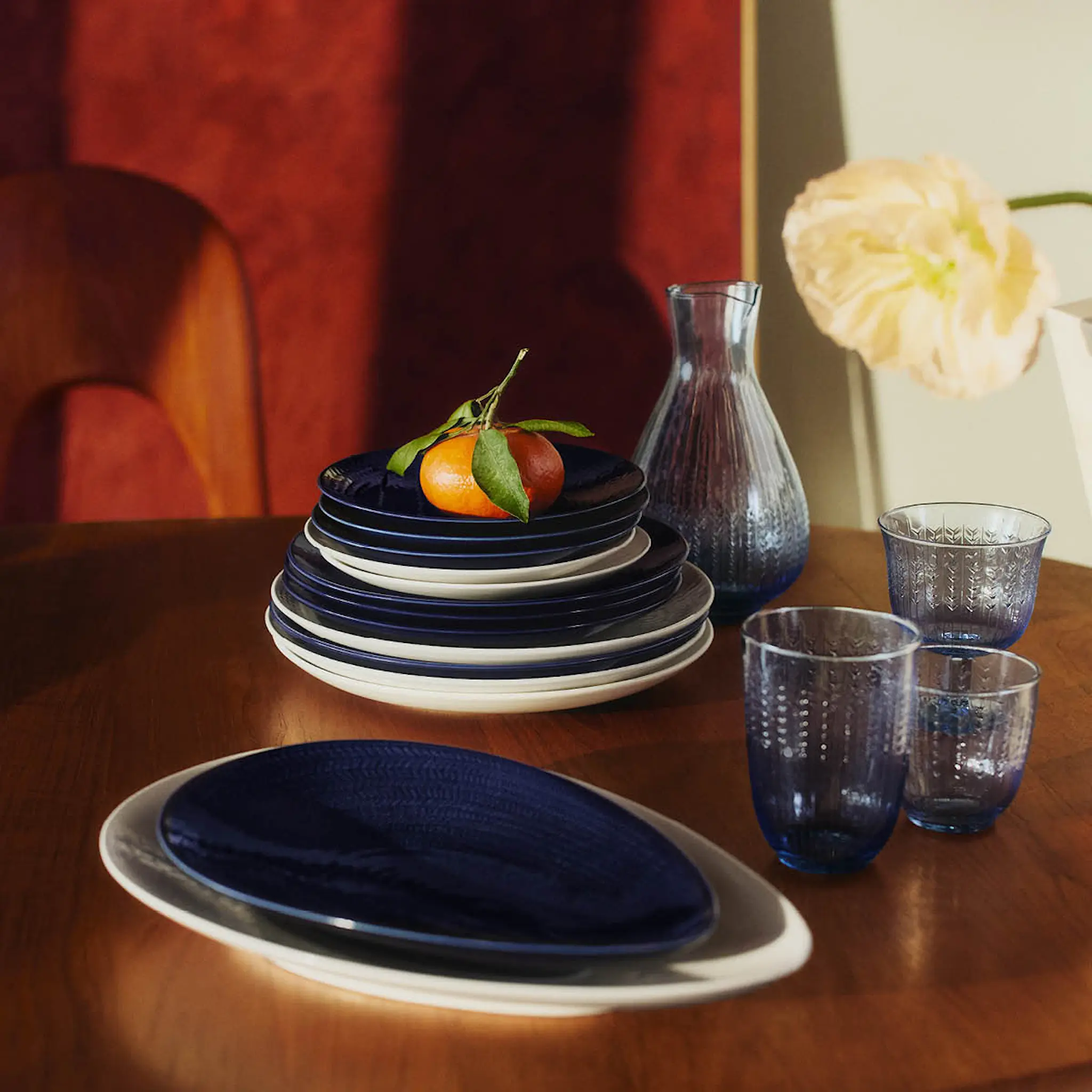 Rörstrand Swedish Grace glas 25 cl 2-pack blå