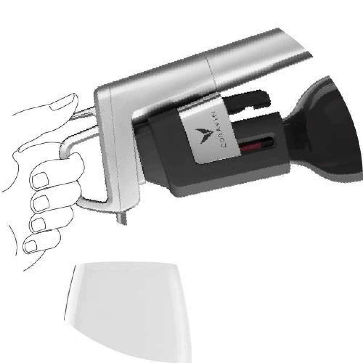 Coravin Timeless six+ vinkonserveringssystem 11 deler i veske sølv