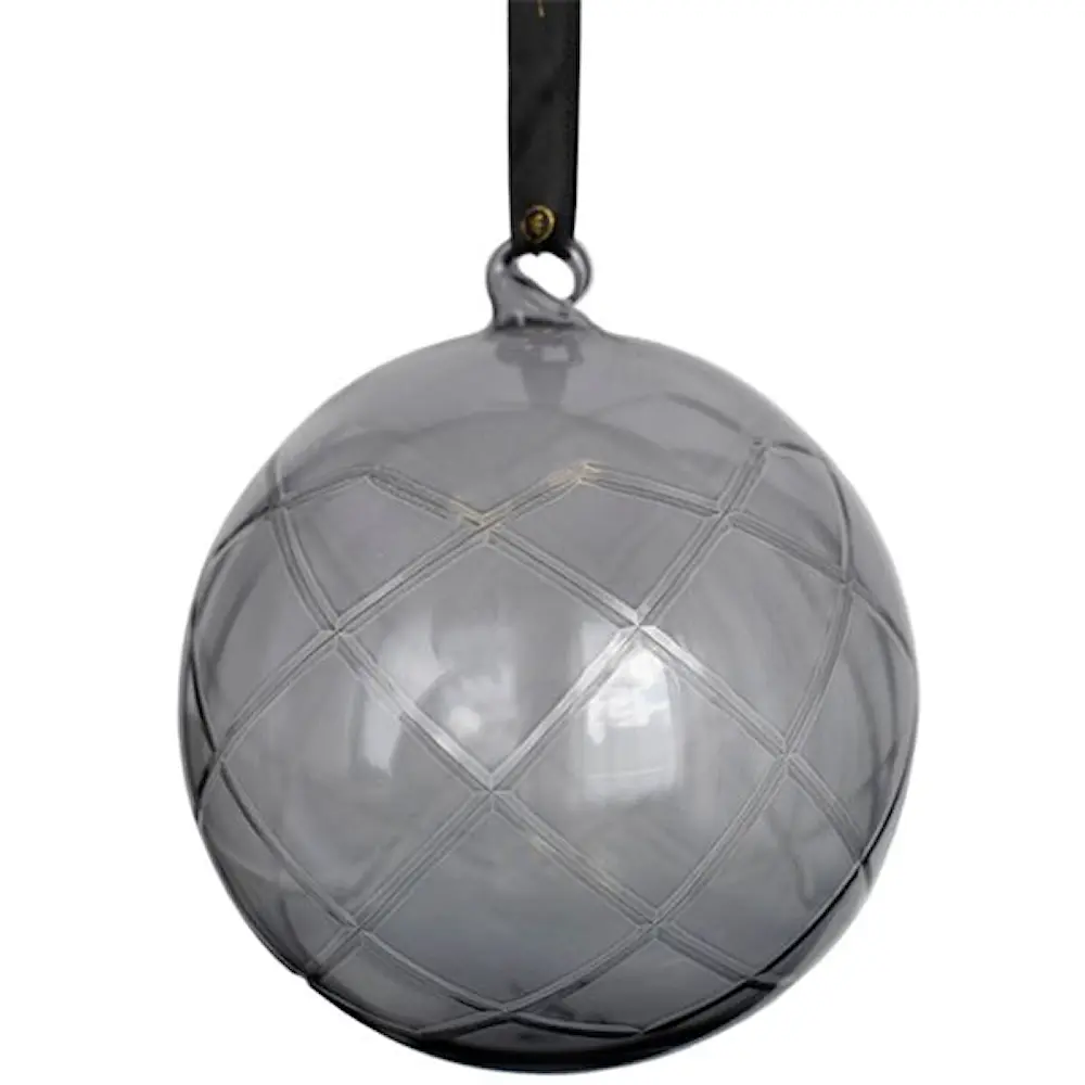 Lux Joulupallo 12 cm Hiilinharmaa