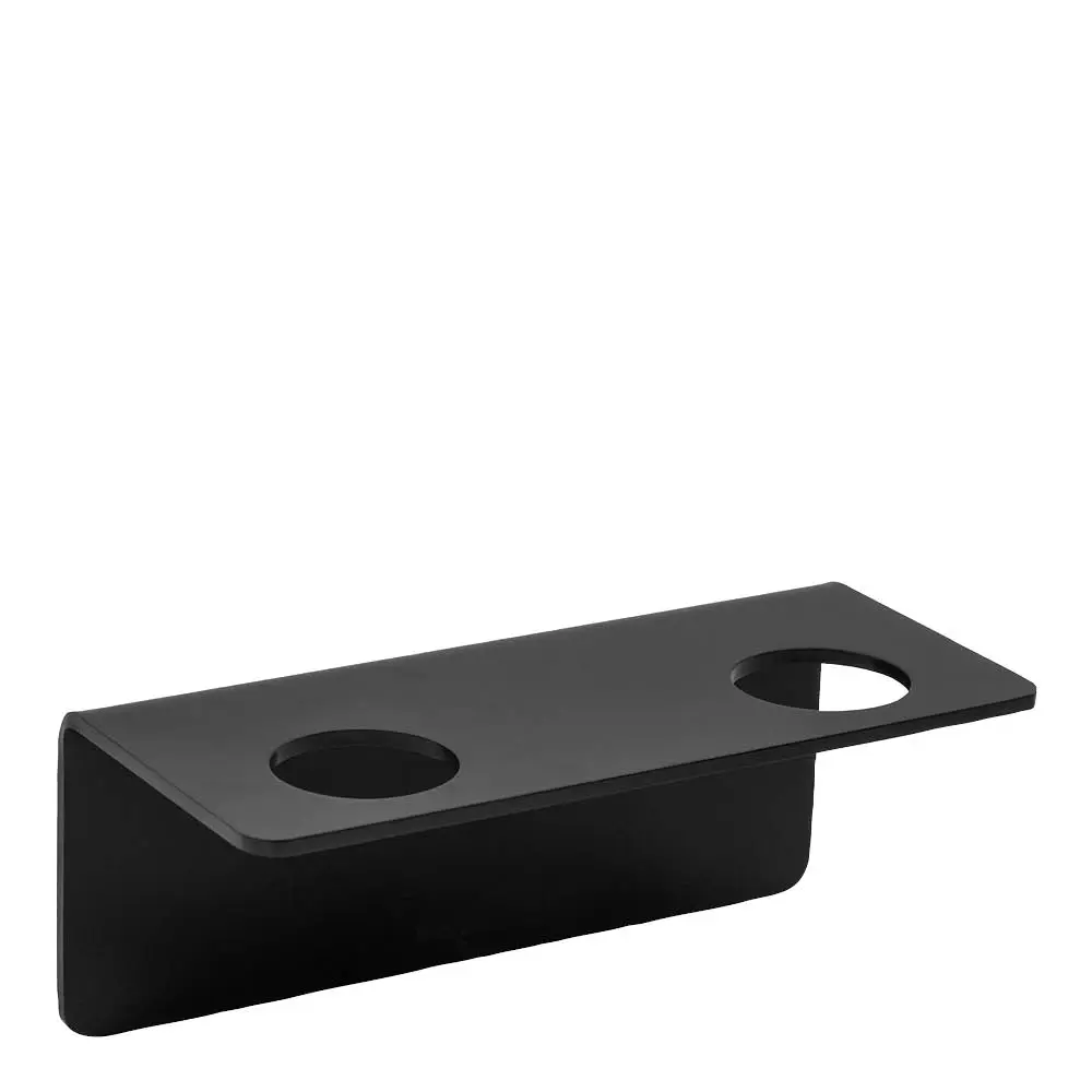 Såpepumpeholder 2 hull svart