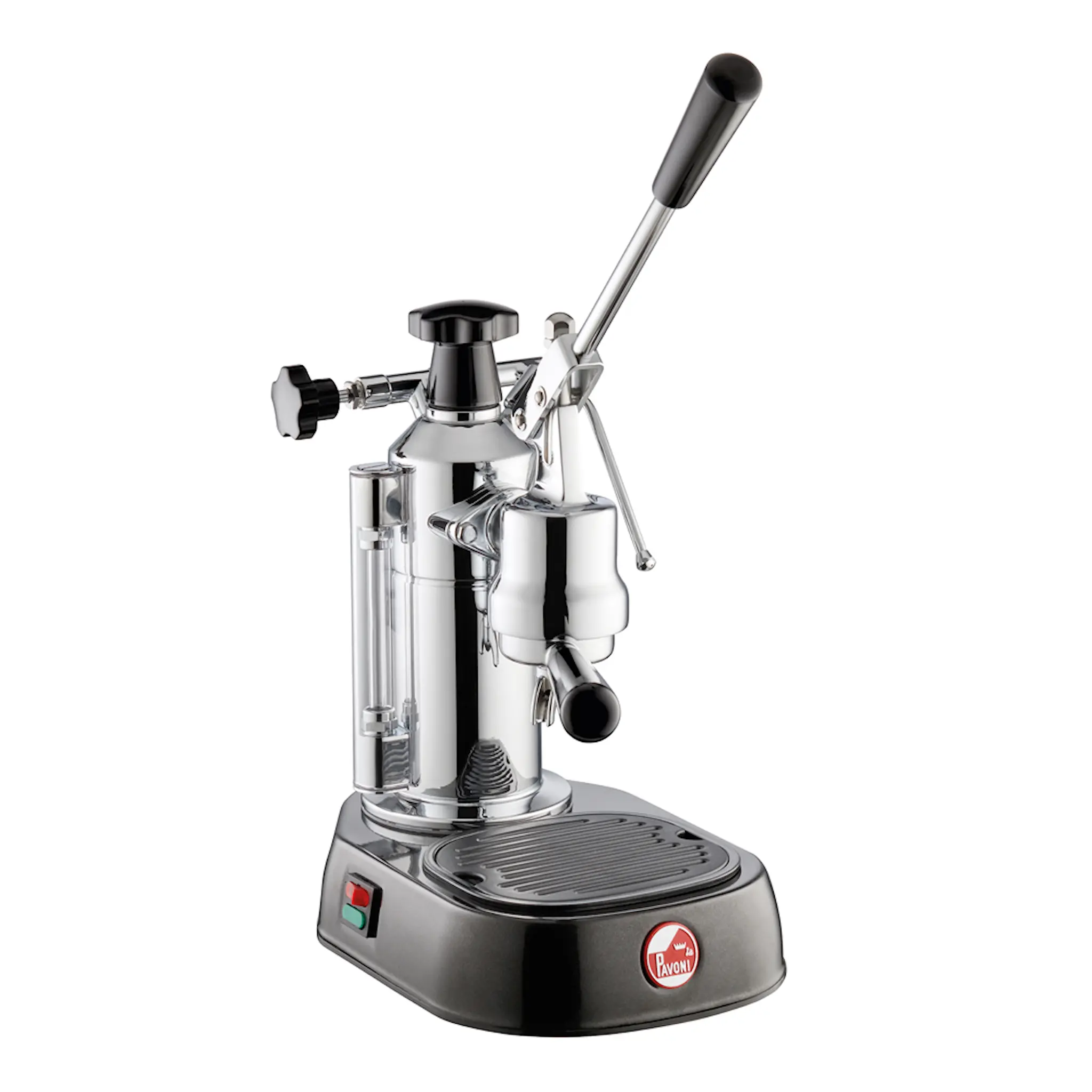La Pavoni Europiccola Manuell Kaffemaskin med Hävarm Rostfri/Svart