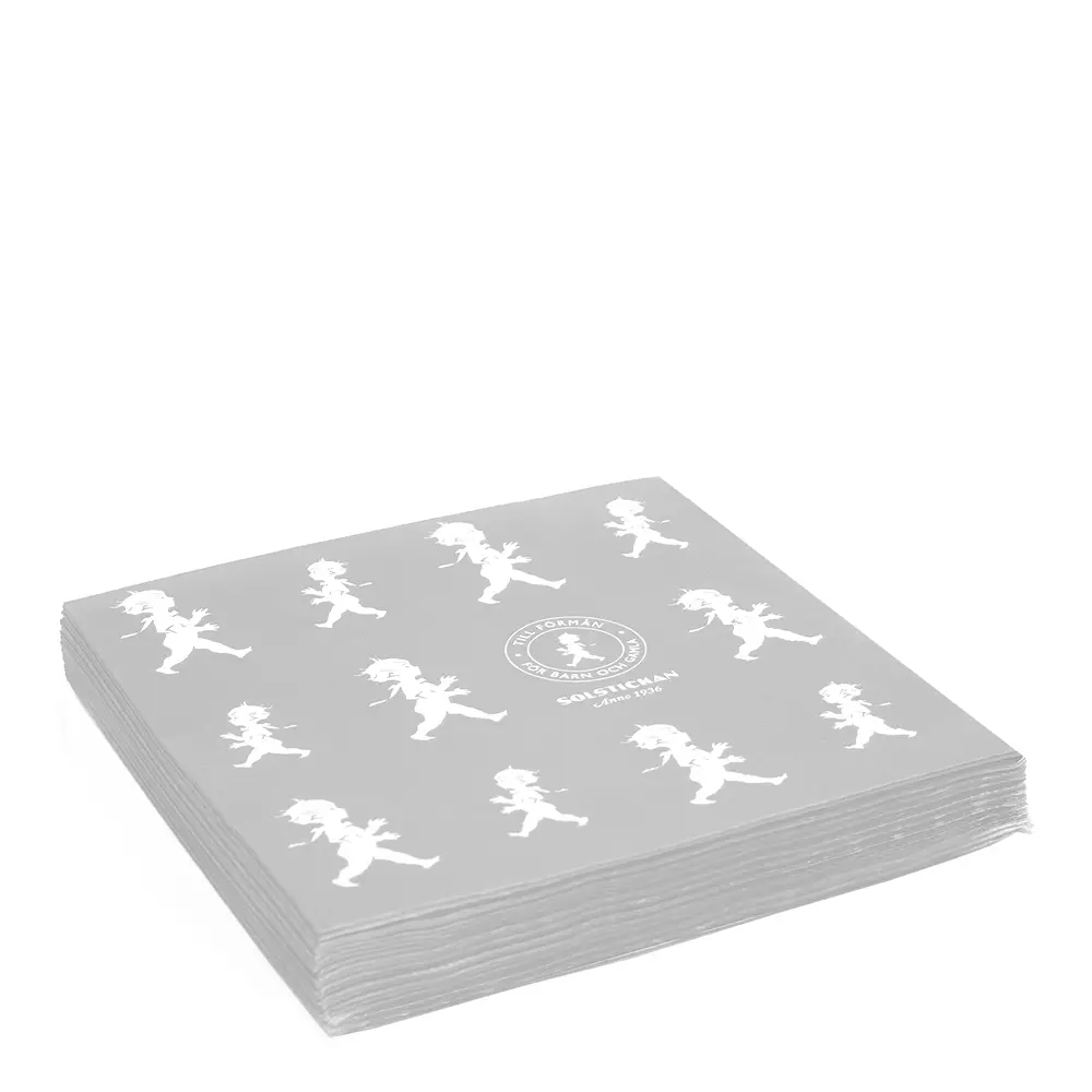 Servetti Solstickan 33x33 cm 20 kpl Harmaa