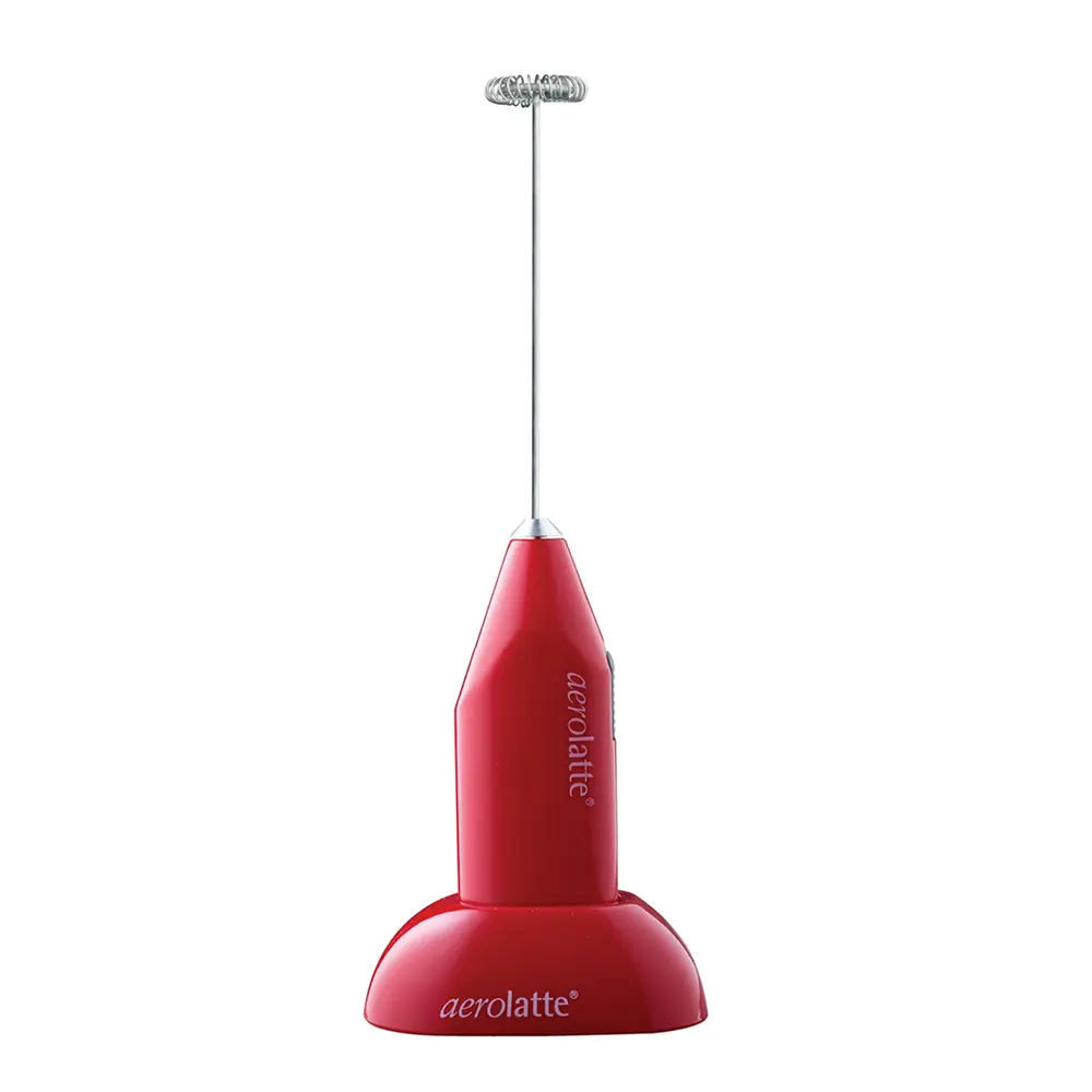 Aerolatte Maidonvaahdotin telineellä Punainen