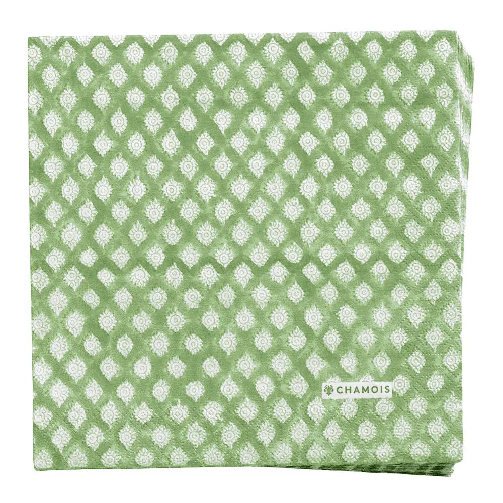 Medallion serviett 40x40 cm 50 stk grønn