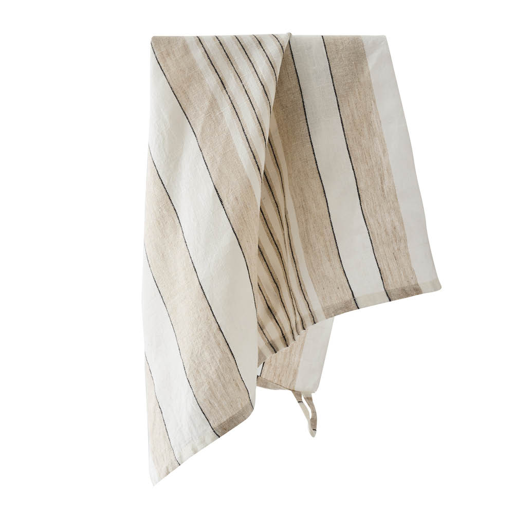 Tell Me More - Noah Keittiöpyyhe 50x70 cm Beige stripe