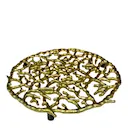 Coral grytunderlägg 23 cm guld